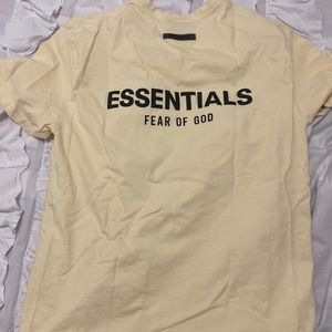 ESSENTIALS FOG CREAM TEE